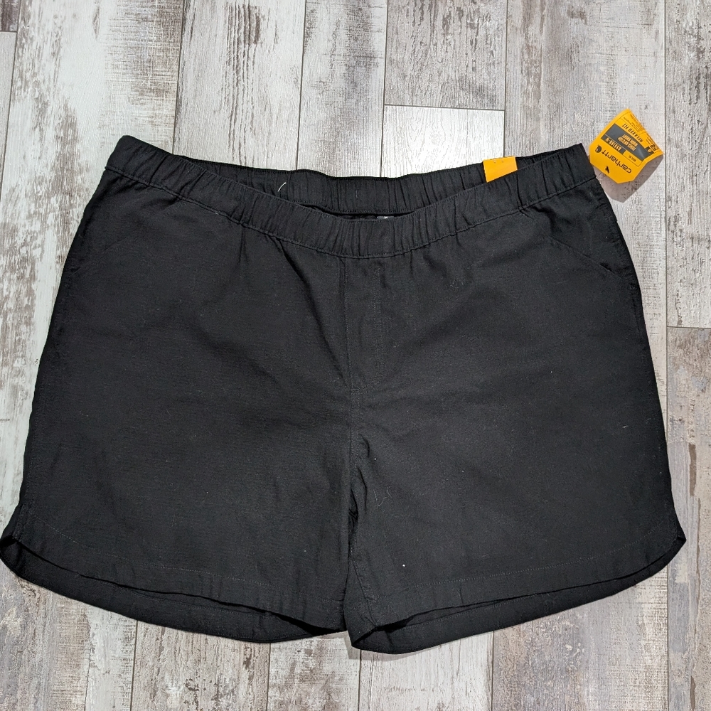 Carhartt force ripstop work shorts black womens size 2xl( 20-22)‎
